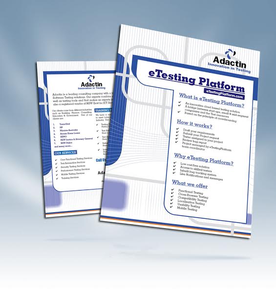 A4 Brochure for Adactin