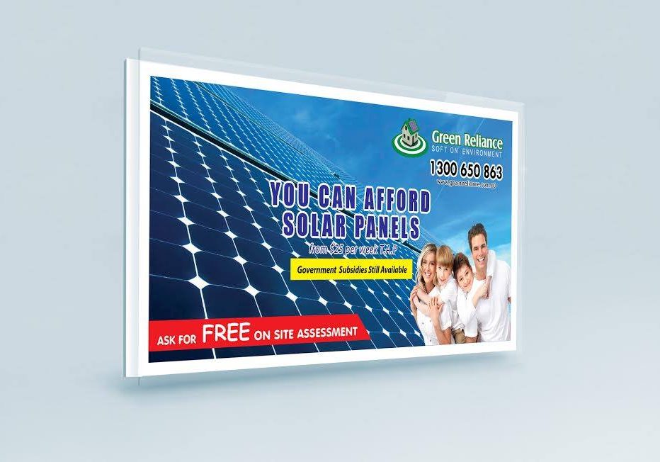 banner and poster design for solar company