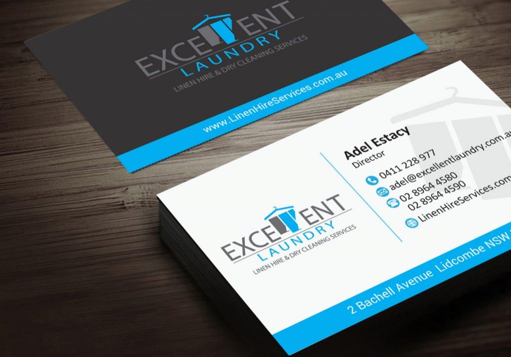 business cards for dry cleaner