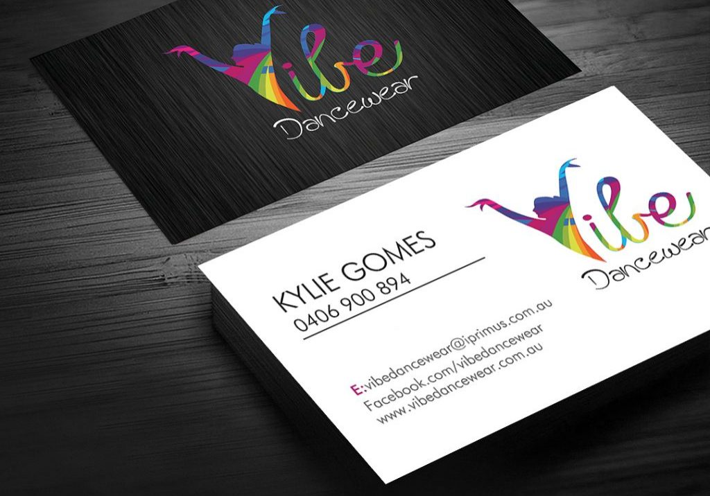 logo and business card for dance shop