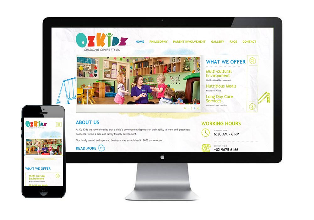 Website for childcare centre
