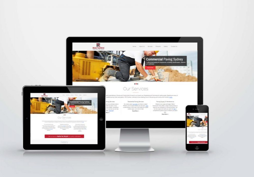 website for construction company